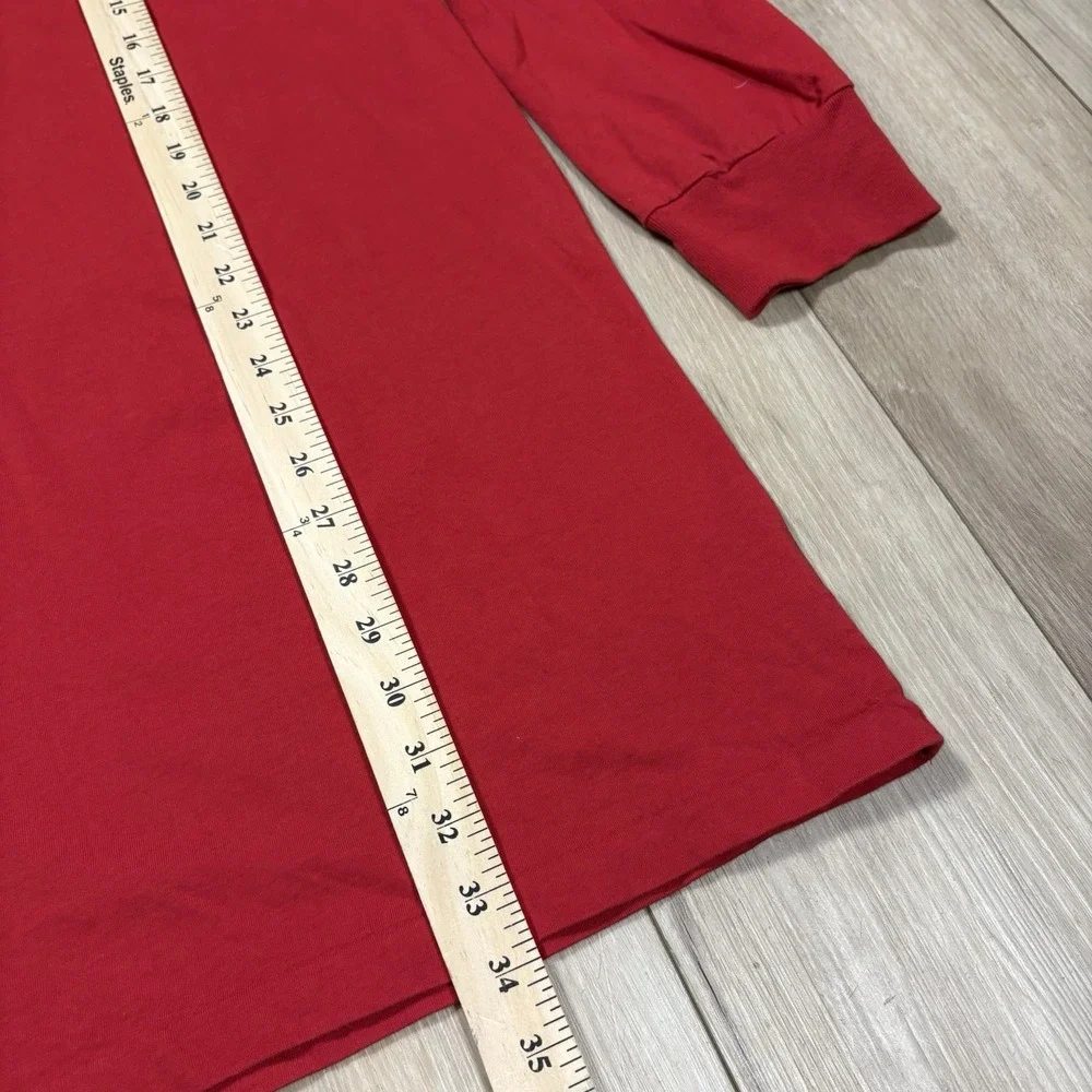 Polo by Ralph Lauren Polo Shirt Mens 3XB Big & Tall Red Long Sleeve Pony‎ Logo